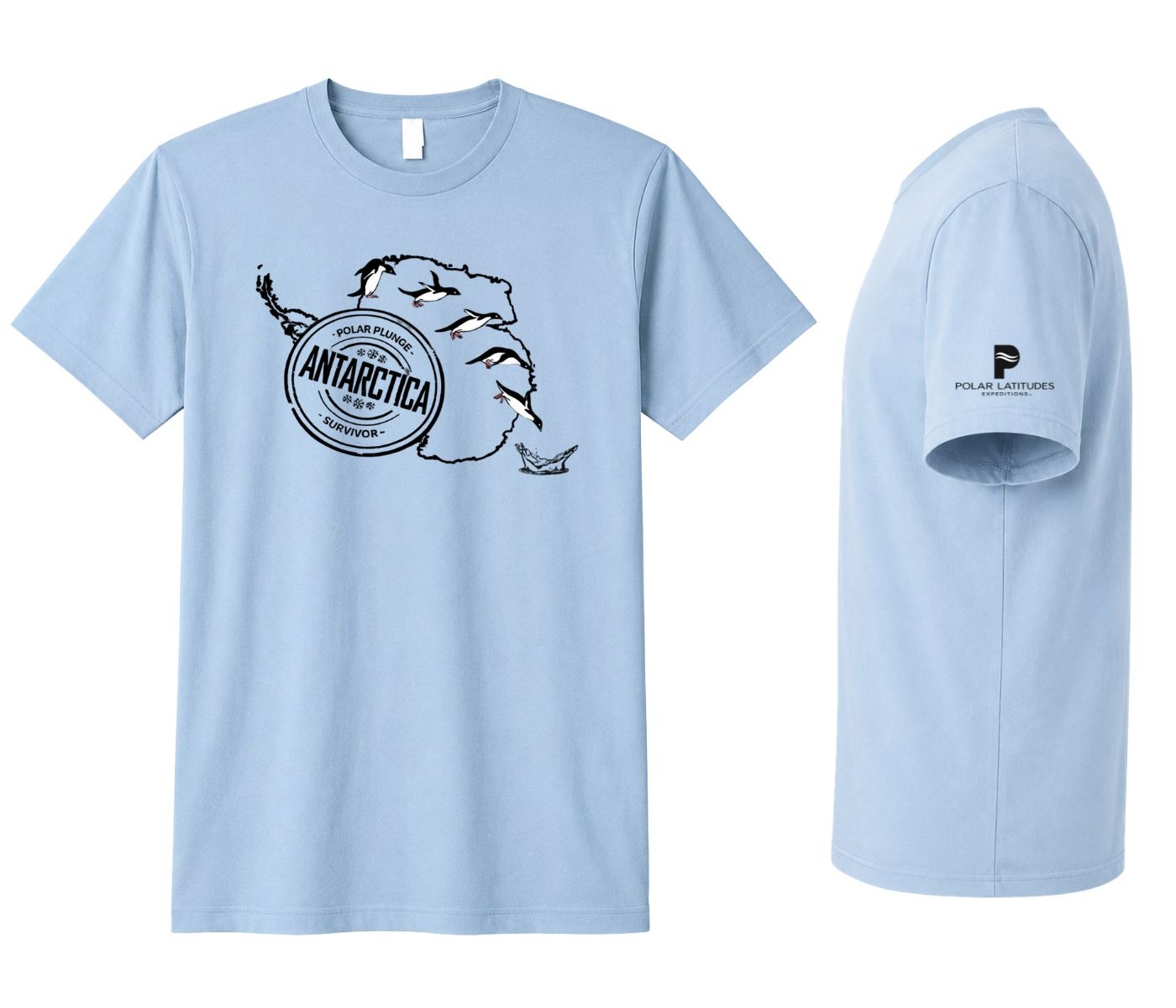 PLX Unisex Antarctica Polar Plunge Commemorative T